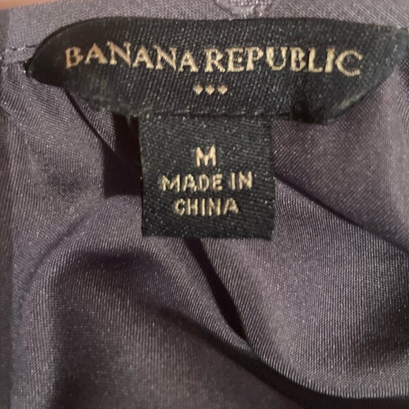 Banana Republic Purple Polka Dot Babydoll Style Blouse - Picture 4 of 4